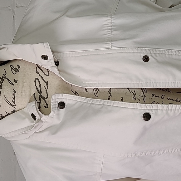 Authentic 80s Slouchy Off White Jacket  Size 11/12 London Fog White - Picture 3 of 12